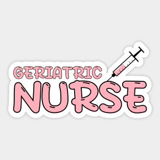 Geriatric Nurse Red Sticker